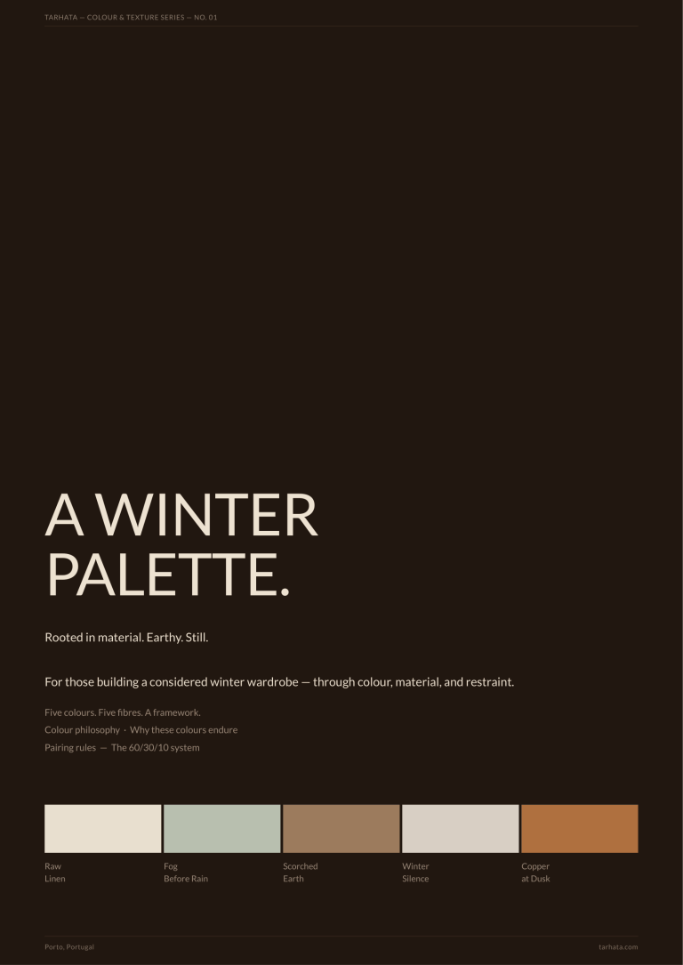 A Winter Palette front page